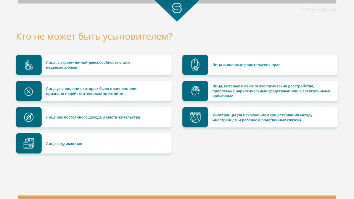 Кто не может быть усыновителем