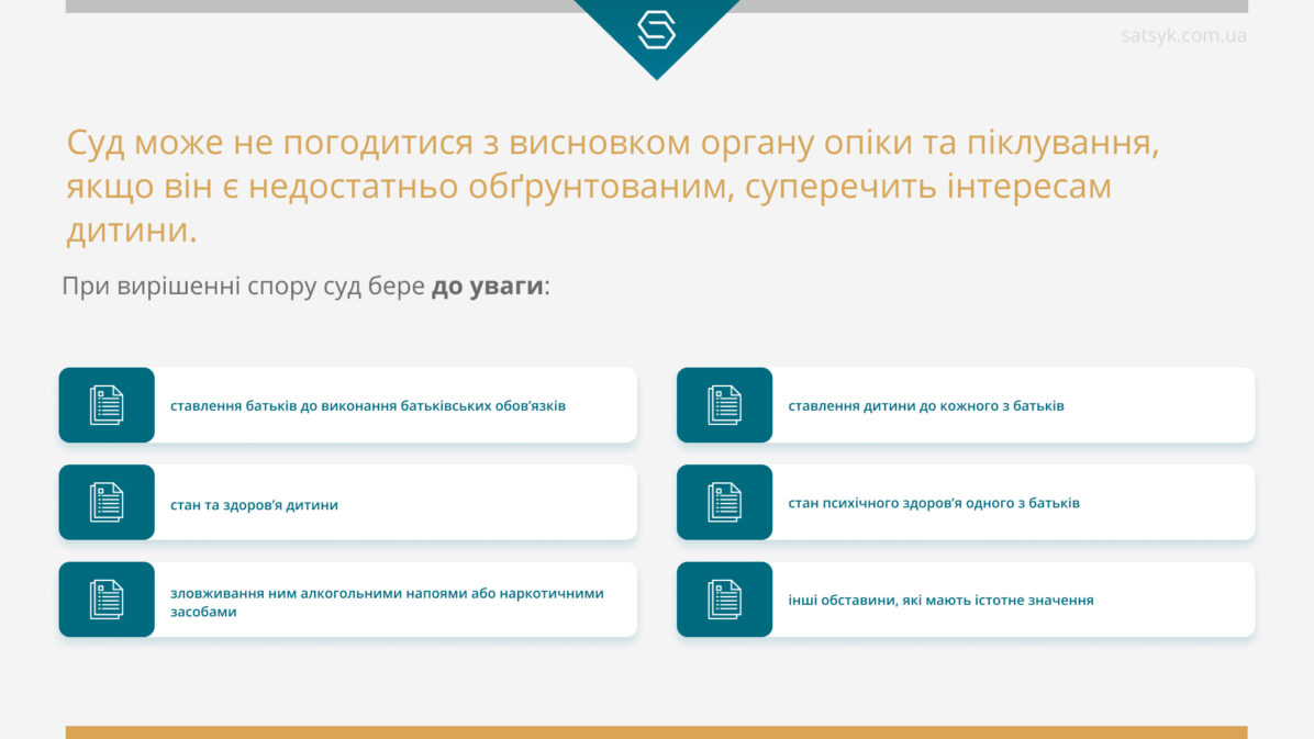 При вирішенні спору суд бере до уваги