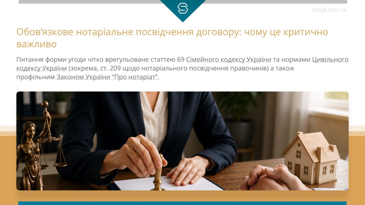 Обов’язкове нотаріальне посвідчення договору