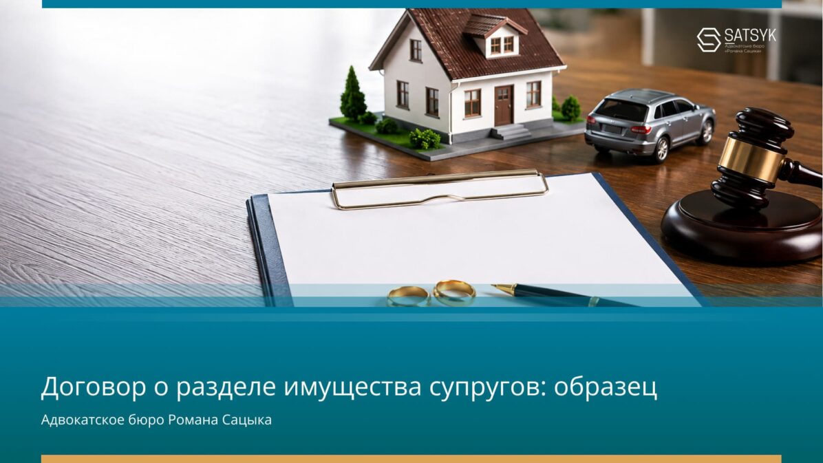 Договор о разделе имущества супругов: образец