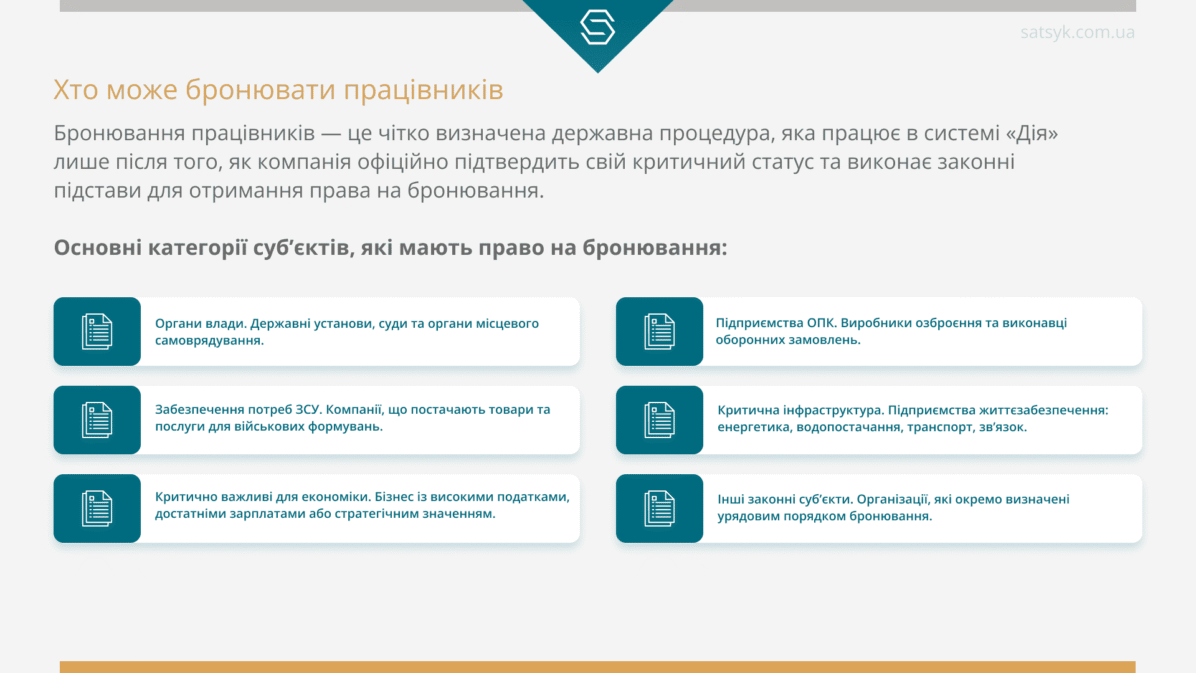 Хто може бронювати працівників