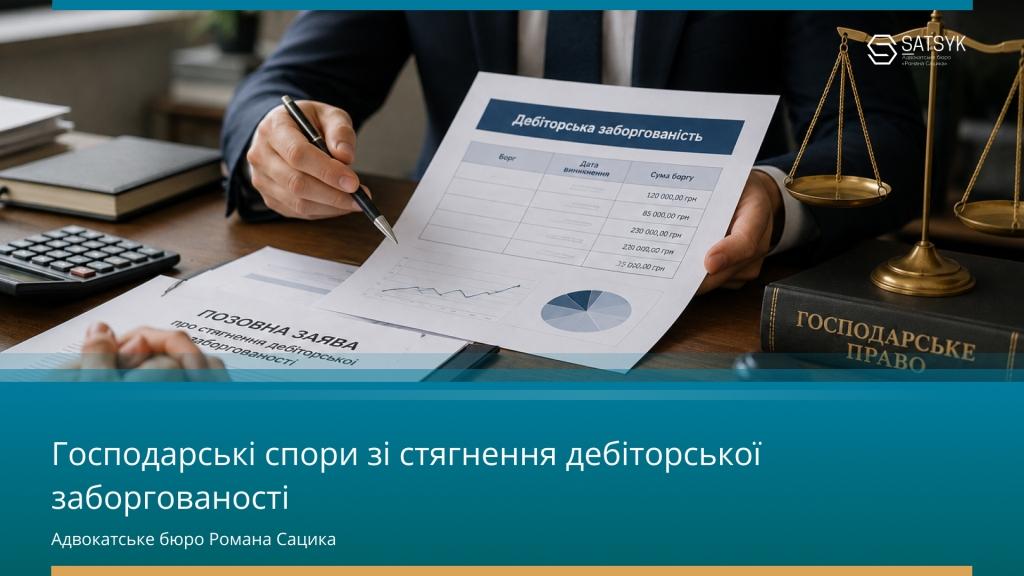 Господарські спори зі стягнення дебіторської заборгованості